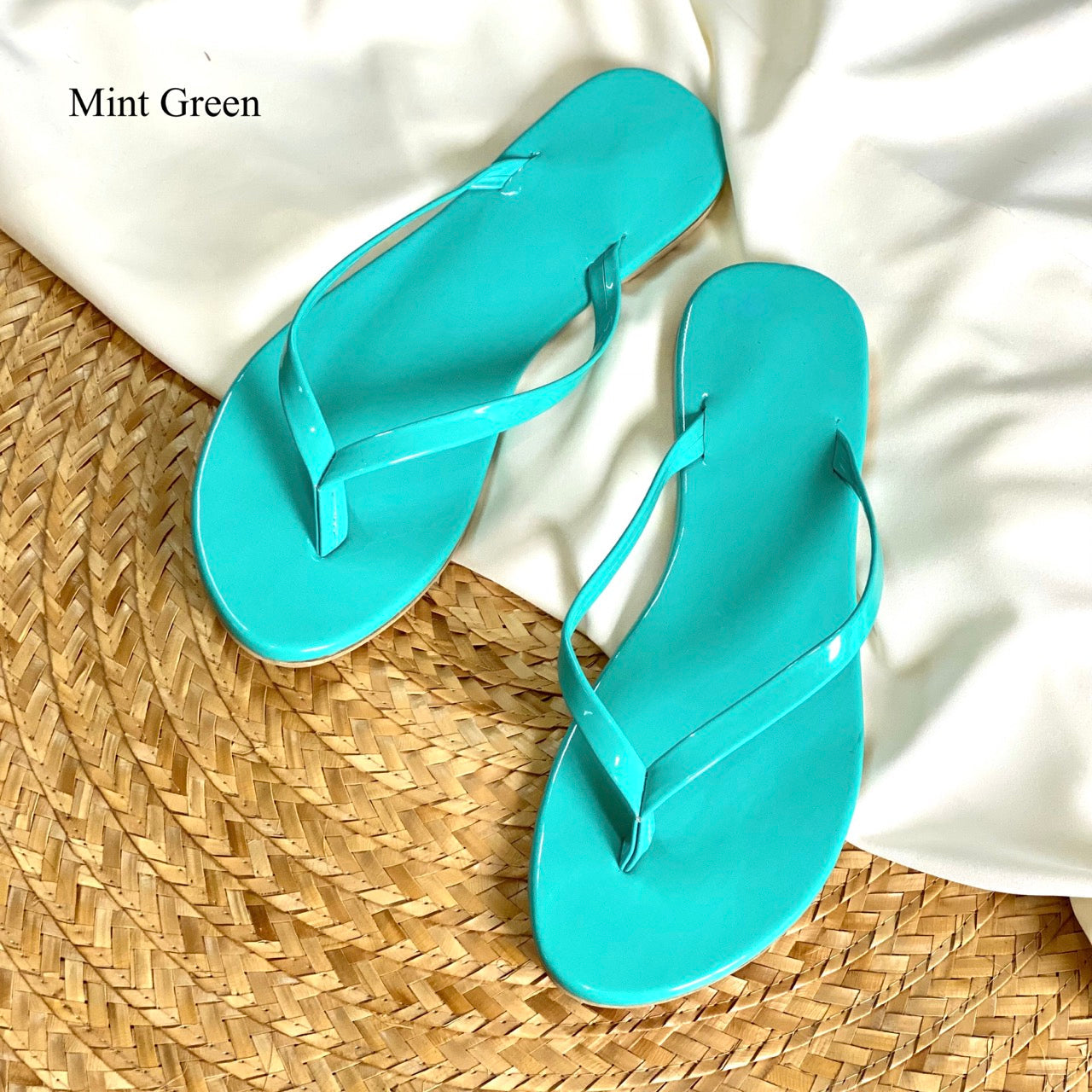 Mint on sale green slippers