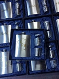 Personalized Hip Flask Gift Set - 10pcs