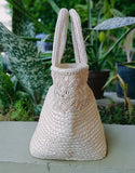 Abaca Braided/Lace Small Size Handbag-Alice