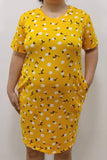 Penguin Dress Plus Size - Yellow