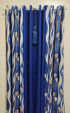 3 in 1 Cam Design Curtain - Blue