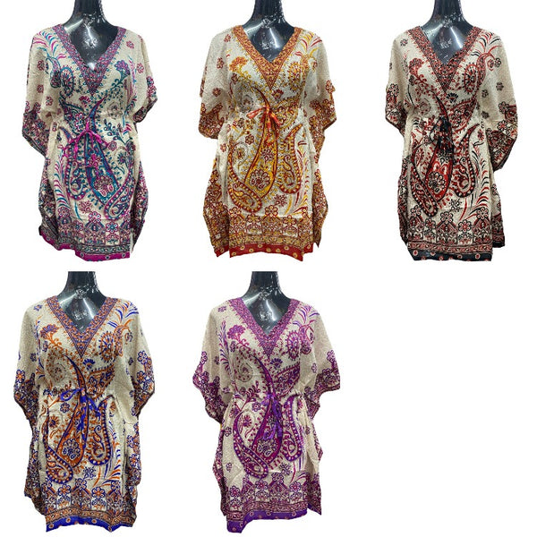 Kaftan Mini Dress or Batik Dress - Design 4