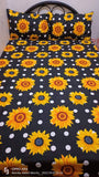 Bedsheet Single with 2 Pillow Case - Sunflowers Design