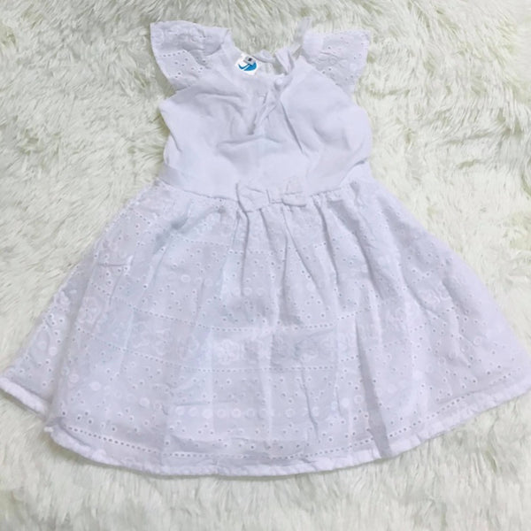 Christening Eyelet Dress with Sleeves-JD's Baby World-ANEC Global