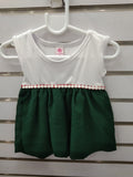 Dress for Kids - Medium - White and Green