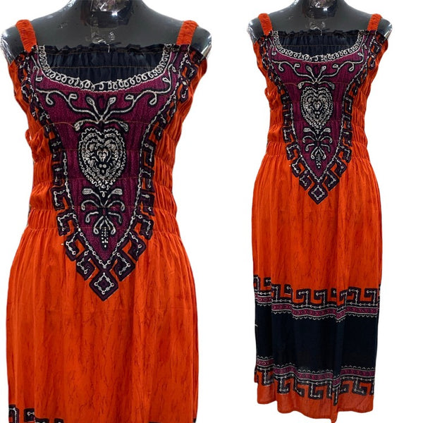 Bohemian Dress Sleeveless Batik Dress - 8