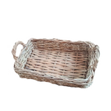 Tray Rattan with Handle - Plain