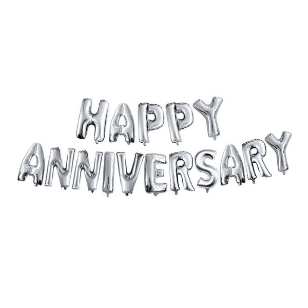 Anniversary Foil Balloon - Silver