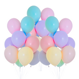 Assorted Pastel Color Balloons - 100pcs