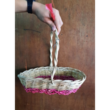 Flower Basket - Small Pink