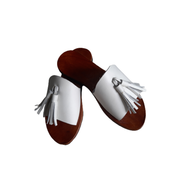 Leather Sandals for Women - White 1