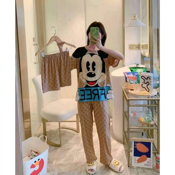 3 in 1 Sleepwear Terno - Mickey Mouse Brown