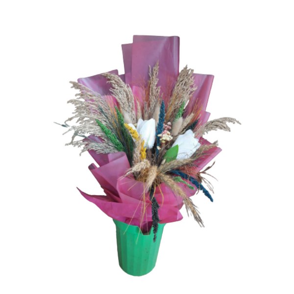 Dried Flowers with Tulips