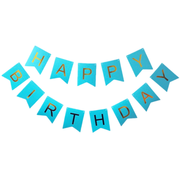 Happy birthday Banner - Blue