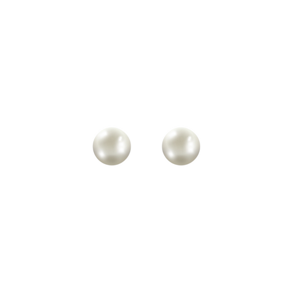 Mini White Pearl Earrings