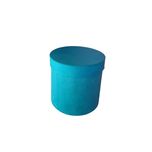 Round Kraft Paper Container - Light Blue