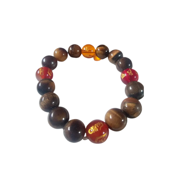 Tiger eye Mantra Bracelet