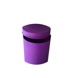 Round Kraft Paper Container - Purple