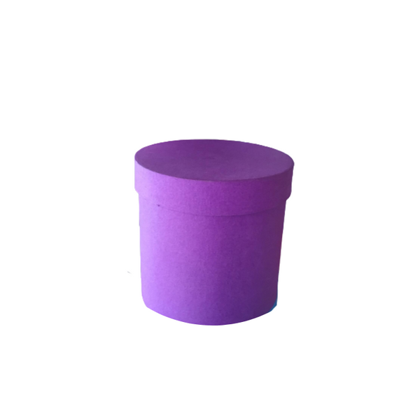 Round Kraft Paper Container - Purple