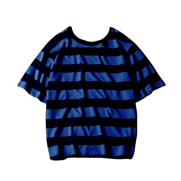 T-shirt for men - Stripes Dark Blue Black