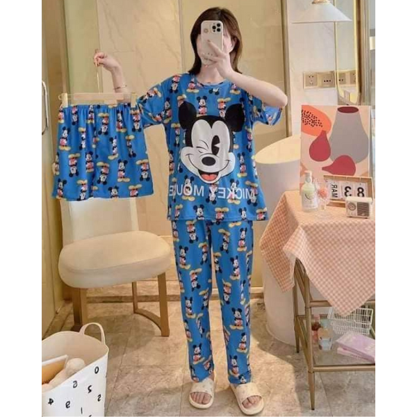 3 in 1 Sleepwear Terno - Mickey Mouse Blue