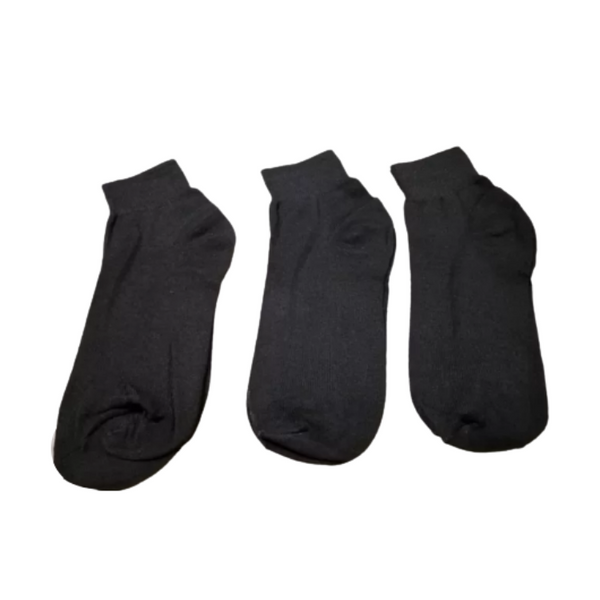 Socks - 3pcs - Plain Black