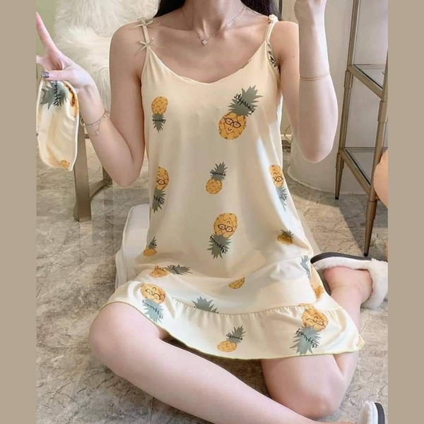 Spaghetti Dress - Pineapple