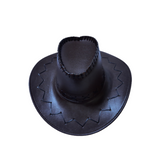 Cowboy Hat - Brown Leather