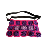 Crochet Sling Bag - Purple Pink 2
