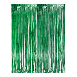 Foil Fringe Party Curtain (Green)