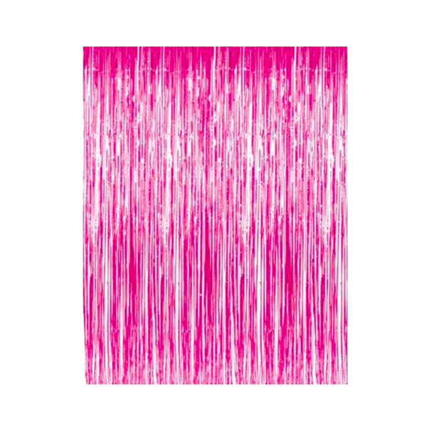 Foil Fringe Party Curtain (Pink)