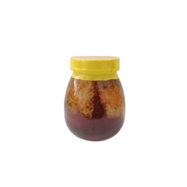 Pure Wild Honey Jar with Honeycomb