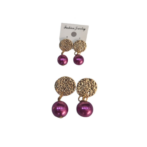 Pearl Earrings - Violet