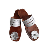 Leather Sandals for Women - White 3