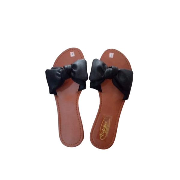 Ribbon Sandals - Black