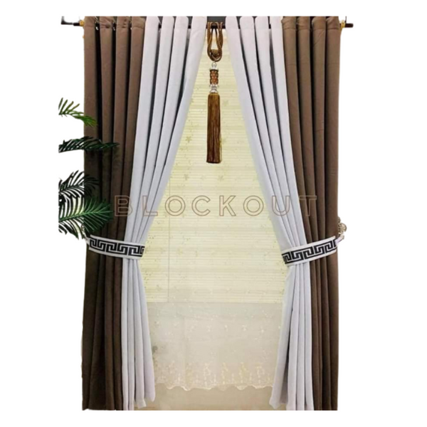 Block out Curtain 60×84 - Brown