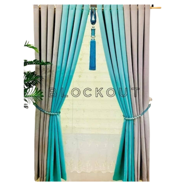 Block out Curtain 60×84 - Light Blue