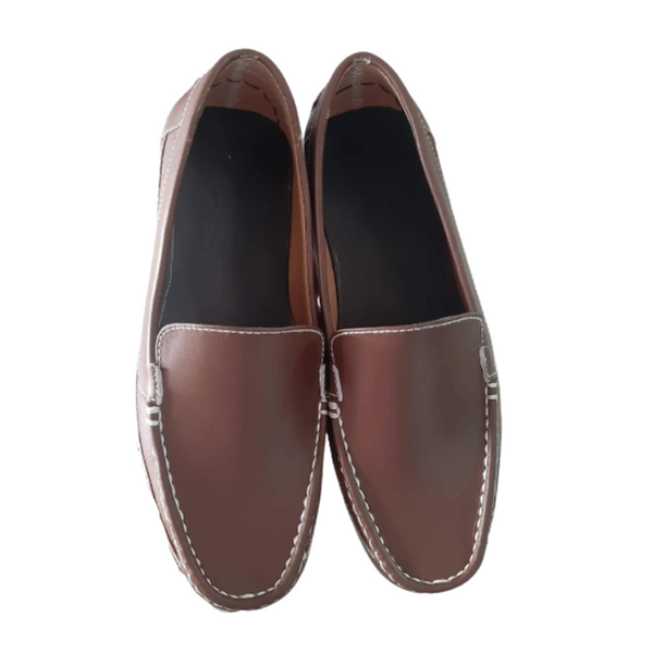 Men Shoes Leather - Brown