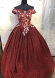 Debut Ballgown - Maroon