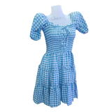 Smocking Dress - Light Blue