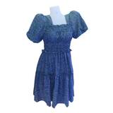 Smocking Dress - Blue