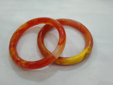 Stone Bangle or Bracelet - Orange