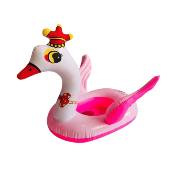 Baby Boat Floater Flamingo with Crown